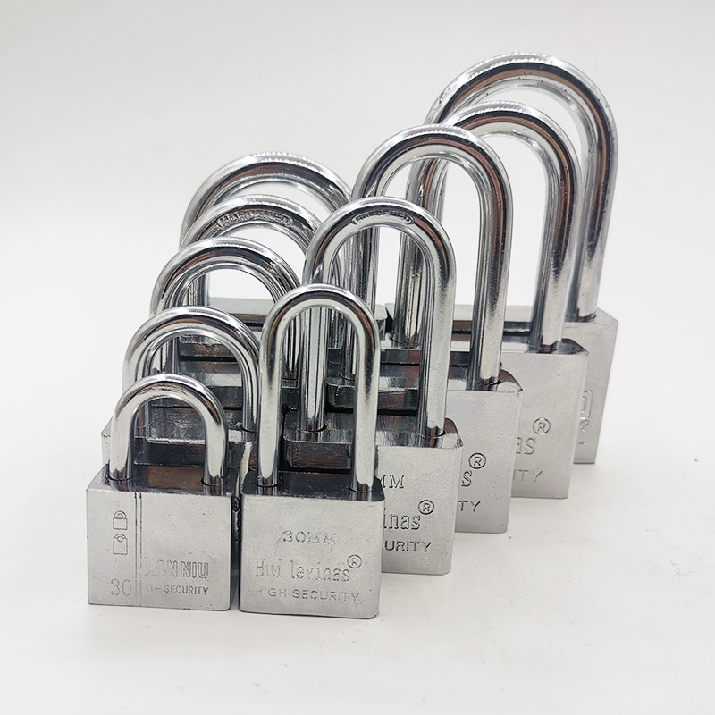 Rustfrit stål hængelås skab udendørs lås holdbar brug heavy duty høj sikkerhed solid lås dør gate box sikkerhed