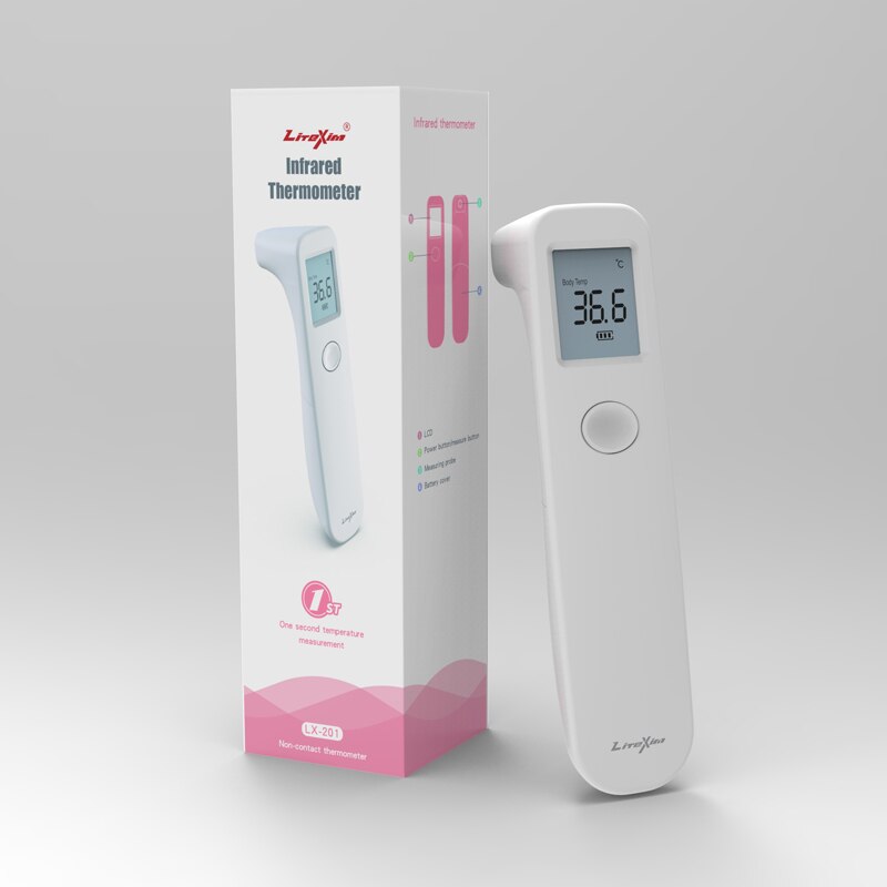 Pandetermometer infrarød babytermometer berøringsfri temperaturmålingsværktøj digitalt termometer til voksne børn