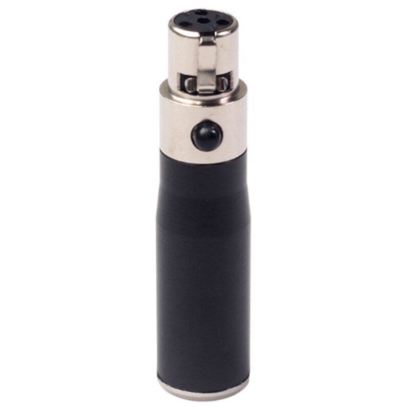 Xlr mini 3 pin hann  til 4 pin kvinnelig o adapter støpsel kontakt hei-fi signal omformer adapter til mikrofon høyttaler: misligholde tittel