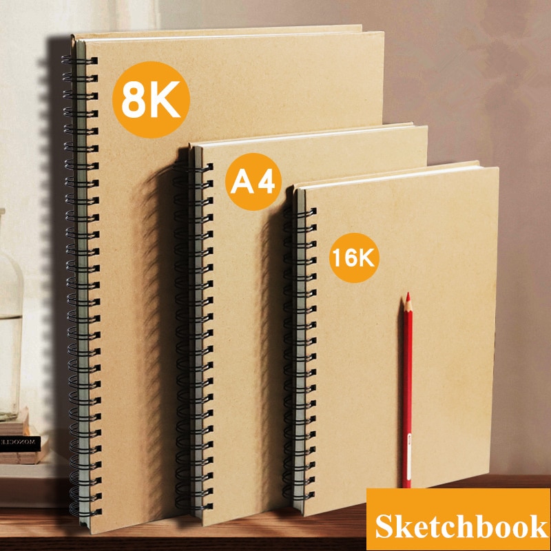 A5/B5/A4/ Agenda DIY Diary Ring Planner Notebook Spiral Sketchbook for Drawing Journal Kawaii Notepad Office Supplies Stationey