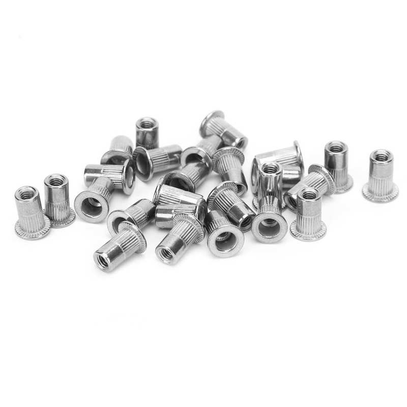 self tapping inserts thread repair insert kit set Stainless Steel Rivet Nut Ribbing M3 Fastener Hardware Industrial