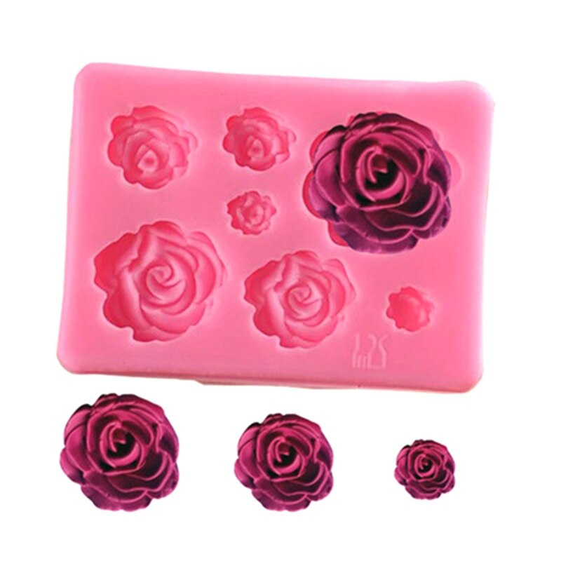 Großmutters Leckereien: F086 Medium Open Rose Schokoladen- Oder Seifenform Inkl. Exklusiver Anleitung