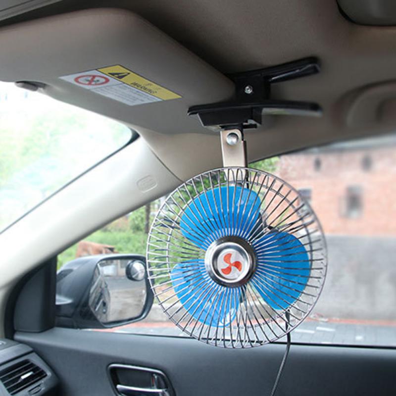 25W 12V 24V 180 Graden Alle-Ronde Verstelbare Car Auto Air Cooling Ventilator Laag Geluidsniveau Auto auto Cooler Ventilator Auto Fan Accessoires
