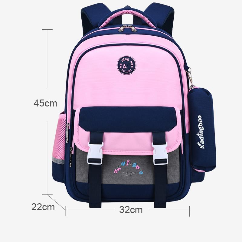 Zaino per bambini ortopedico 1-3-6 borse per bambini: Pink-L