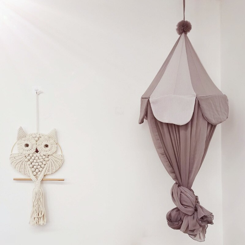 Peuter Babykamer Klamboe Bed Kwekerij Opknoping Kids Tent Luifel Dome Gordijn Crib Netting Ronde Opgehangen Voor Kinderen Bedcover