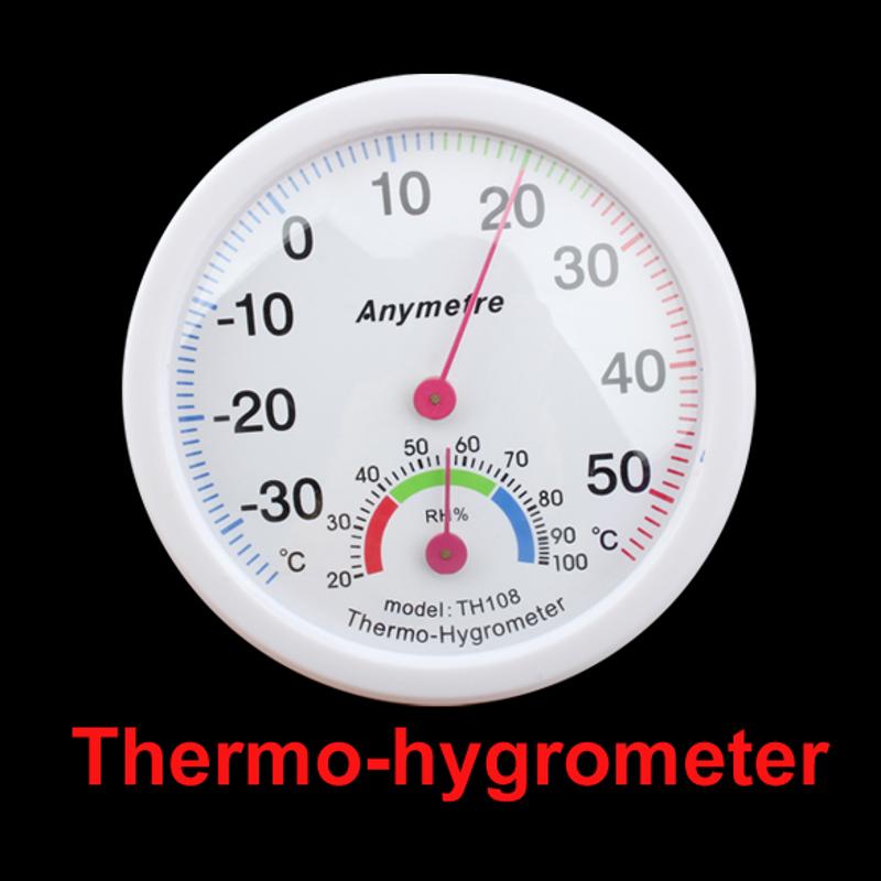 Round Digital In-out Greenhouse Door Thermometer Hygrometer Temperature Humidity Meter Detector for Greenhouse