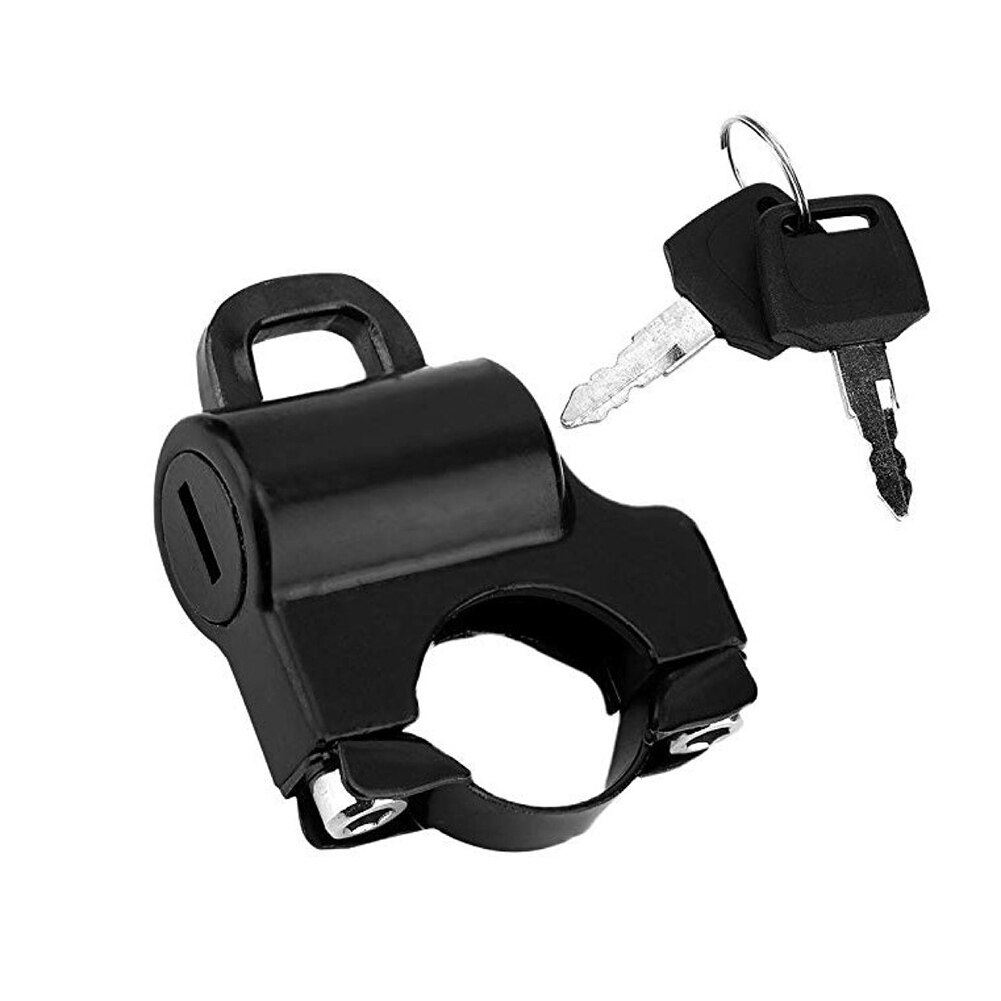 Motorcycle Helmet Lock Universal Safety Bicycle Hanging Security Quick Release For 22mm Tube With 2 Keys Anti Theft Aluminum