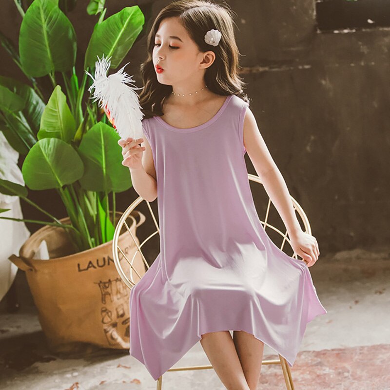 Pige natkjole sommer børn pijamas 4 5 6 7 8 10 12 13 teenage badekåbe enhjørning børn sommertøj