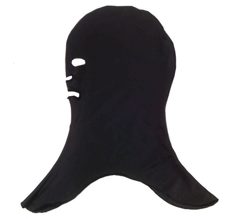 Swimming Head Cover Sunscreen Mask Anti-ultraviolet Swimming Cap Snorkeling Diving Face Gini: Black