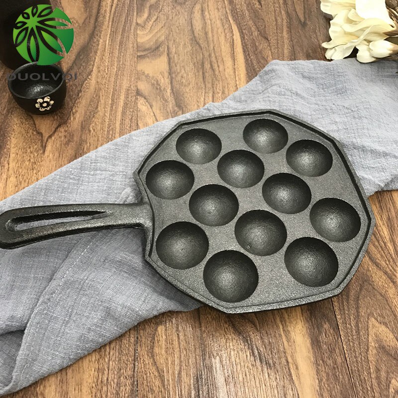 Holaroom 12 Holtes Takoyaki Pan Takoyaki Maker Octopus Kleine Ballen Bakken Pan Thuis Koken Gereedschap Keukengerei Supplies