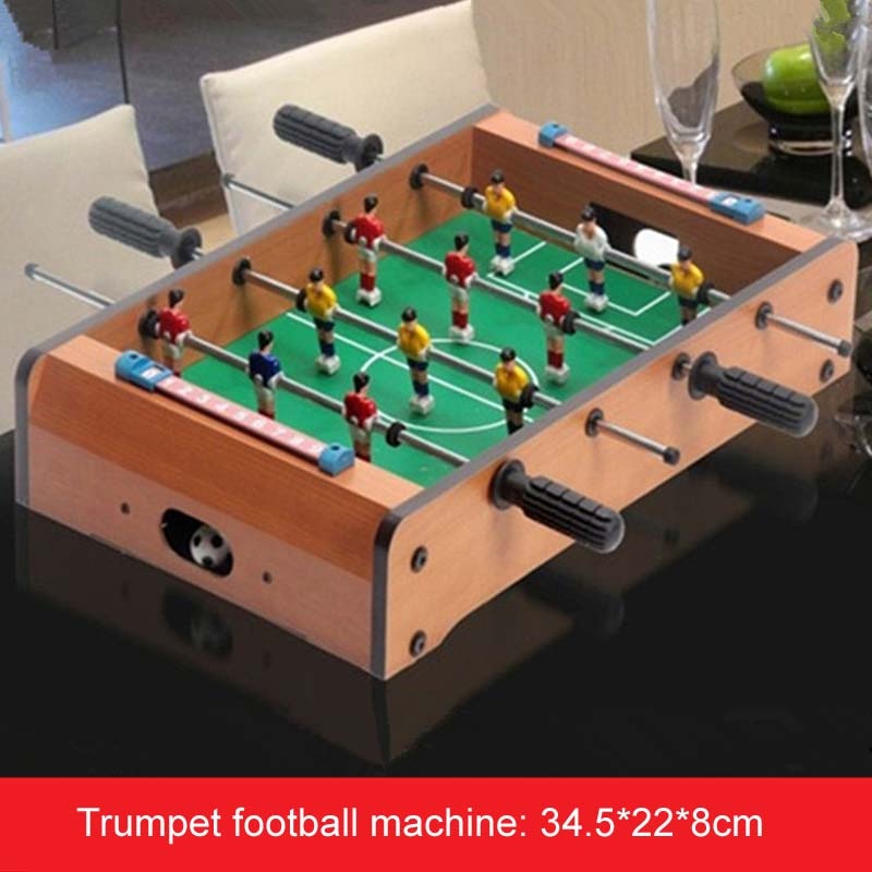 34.5 * 21.5 * 8CM Mini Wooden Indoor Table Football Table Soccer Tables Tabletop Double Football Table Football Game