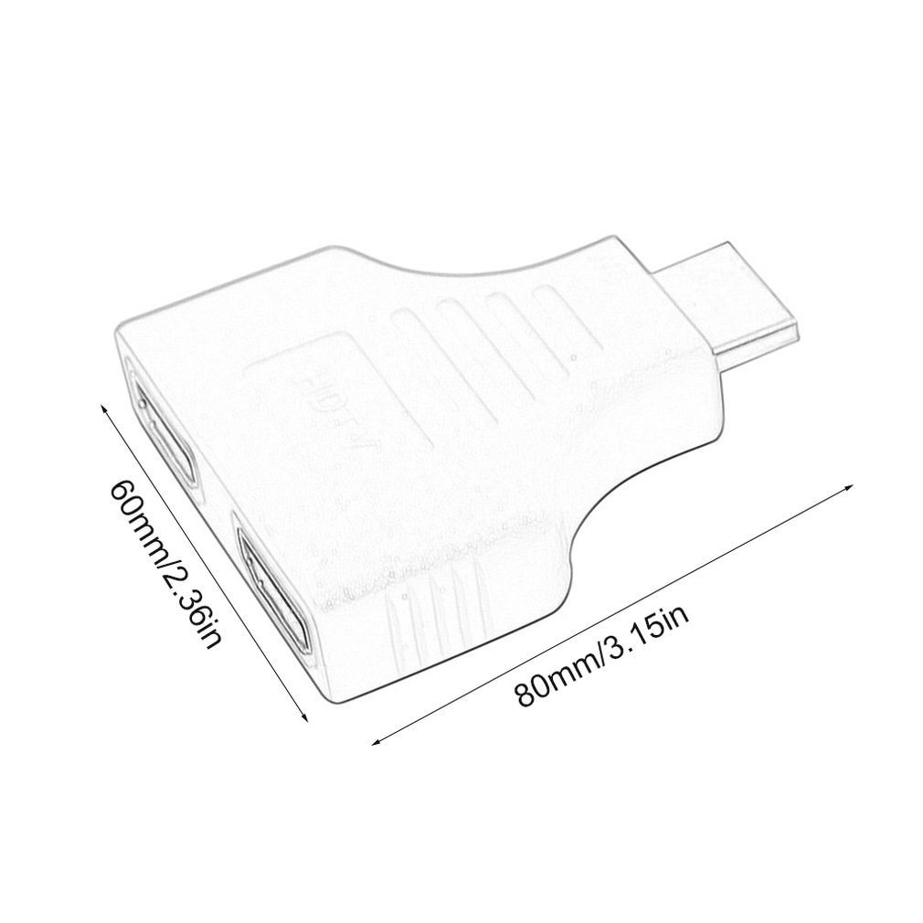 1080p portas hdmi macho para 2 fêmea 1 em 2 para fora divisor adaptador conversor para tv 2019 dropshipping