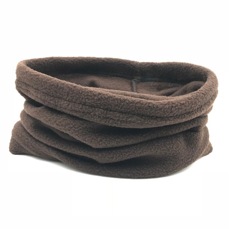 3 in 1 heren dames unisex polar fleece snood muts nekwarmer gezichtsmasker muts warme winter muts sjaal muts bivakmuts 9 kleuren: Bruin