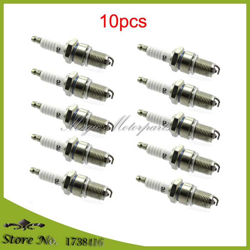 10x F7TC Spark Plug For Honda GX120 GX160 GX200 GX240 GX270 GX340 GX390 Generator Lawnmower