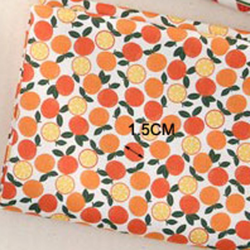 160 x 50cm frugter vandmelon ananas twill bomuldsstof gør-det-selv børnetøj gør sengetøj quilt dekoration hjem #39 180g/