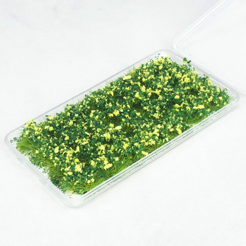 28PCS/BOX 1/35 1/48 1/72 1/87 Scale 10cm Tall Flower Cluster Yard Sence Play: Golden Aster