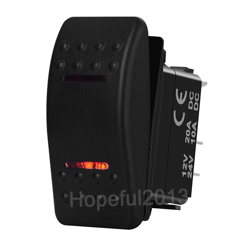 Interruttore A Bilanciere SPST A 5 Pin Con LED Rosso - 12V - Foto 11