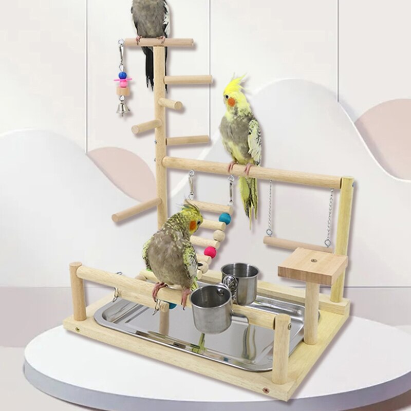 Natural Wood Bird Perch Stand Easy to Install Bird... – Grandado