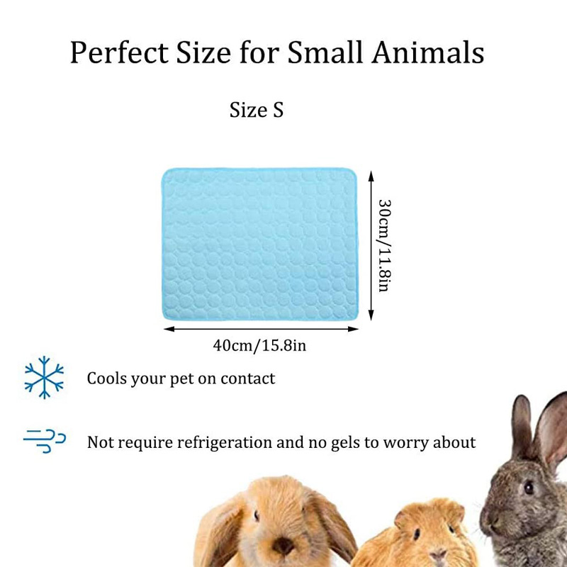 Meerschweinchen-Käfigin-Einlagen, Sommer-Kühlmatte für kleine Tiere, atmungsaktives Hamster-Pipi-Pad für Kaninchenkäfig, Chinchilla, Igel, Haustierartikel