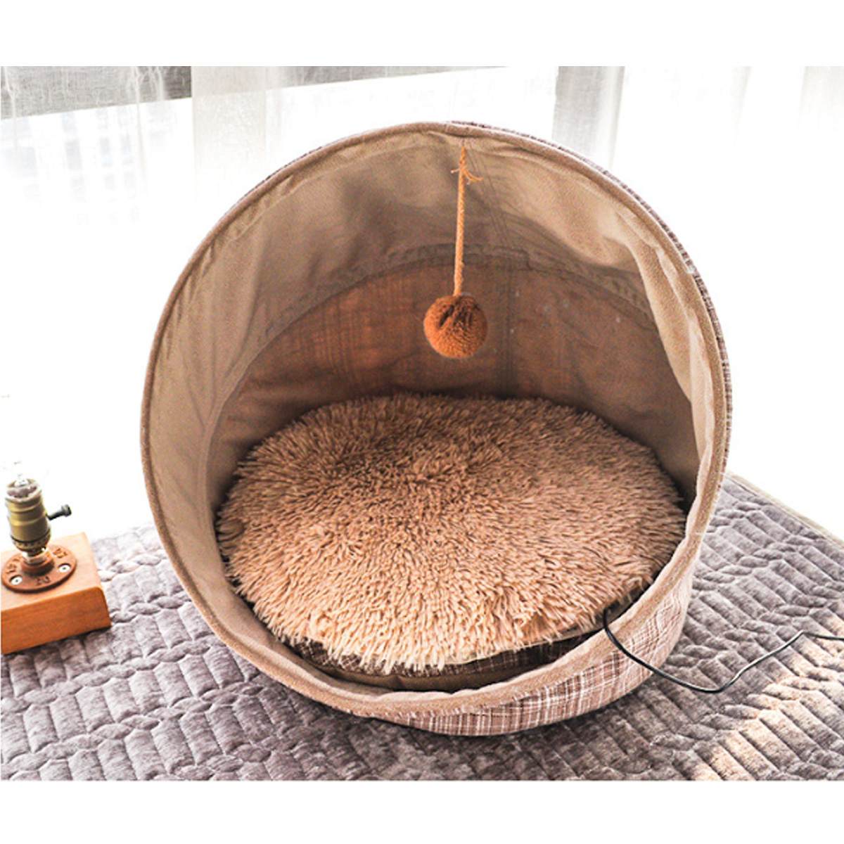 Dieren Bed Heater Mat Verwarming Pad Goede Kat Hond Bed Lichaam Winter Warmer Tapijt Huisdier Pluche Elektrische Deken Verwarmd Seat