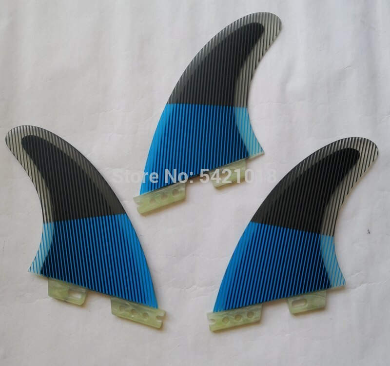 Tri Set surfboard fins Line yellow blue Surf Fin G7 G5 FCS II 2 Surfing Fins SURF FOIL