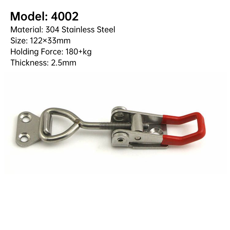 Quick Catch Toggle Latch Klem Verstelbare Hasp Lock Voor Thuis Schuifdeur Meubelkast Dozen 304 Roestvrijstalen Hardware: Black