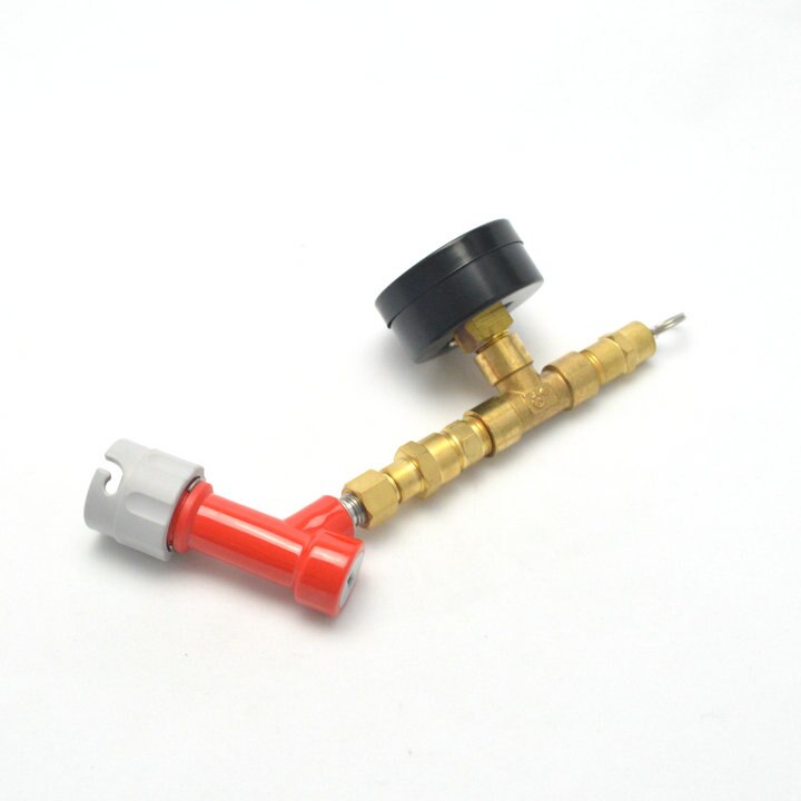 Adjustable Pressure Relief Valve with Guage,with Pin Lock Adjustable Pressure Valve w/Gauge