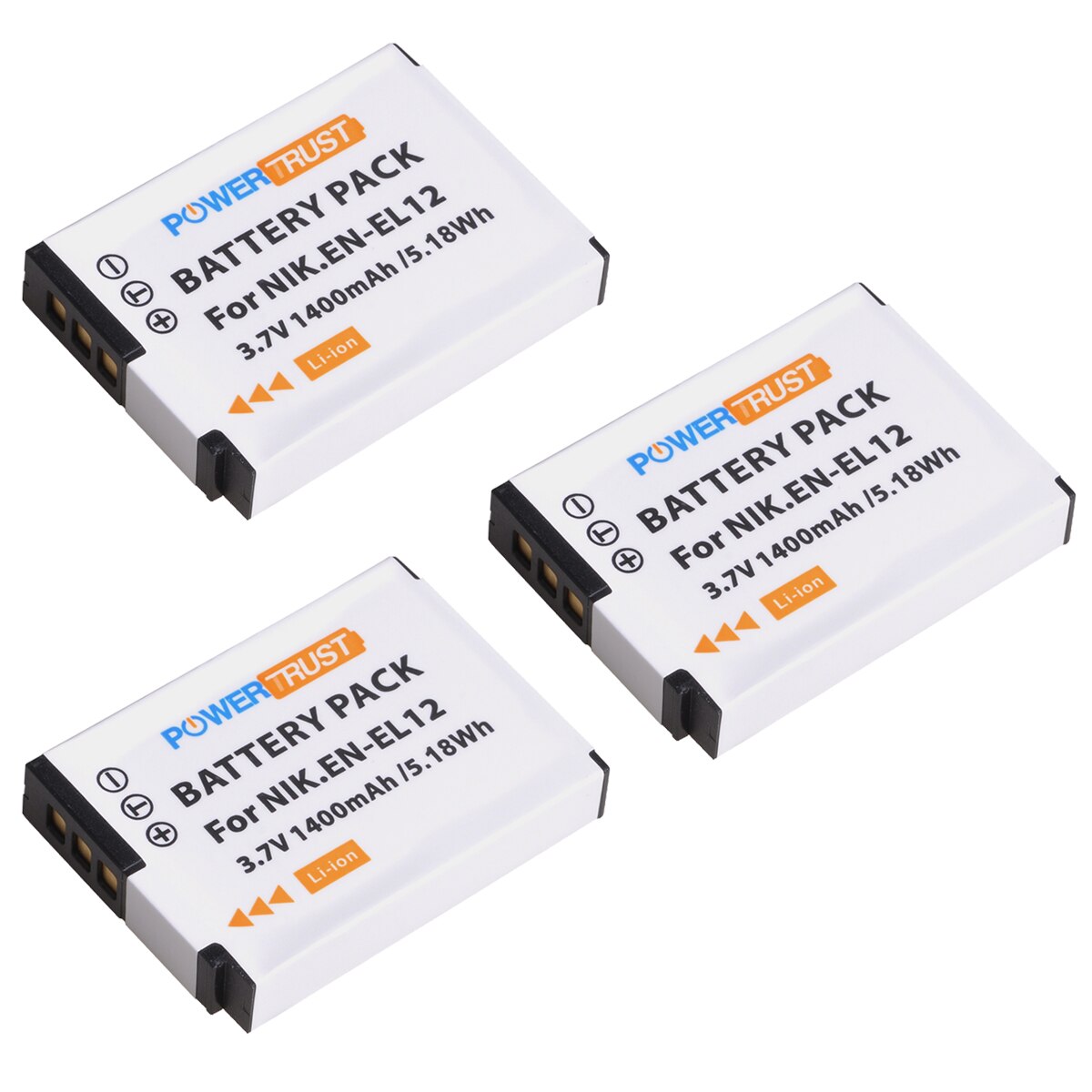 EN-EL12 ENEL12 Battery and LED USB Charger for Nikon Coolpix AW100 AW100s AW110 AW110s AW120 P330 P340 S310 S70 S610 S620 S630: 3Battery