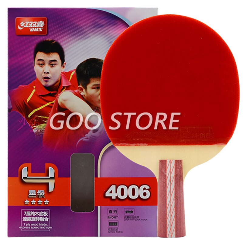 DHS – raquette de Tennis de Table en caoutchouc Hurricane 3, ensemble de raquettes de Ping-Pong, 4002 4006