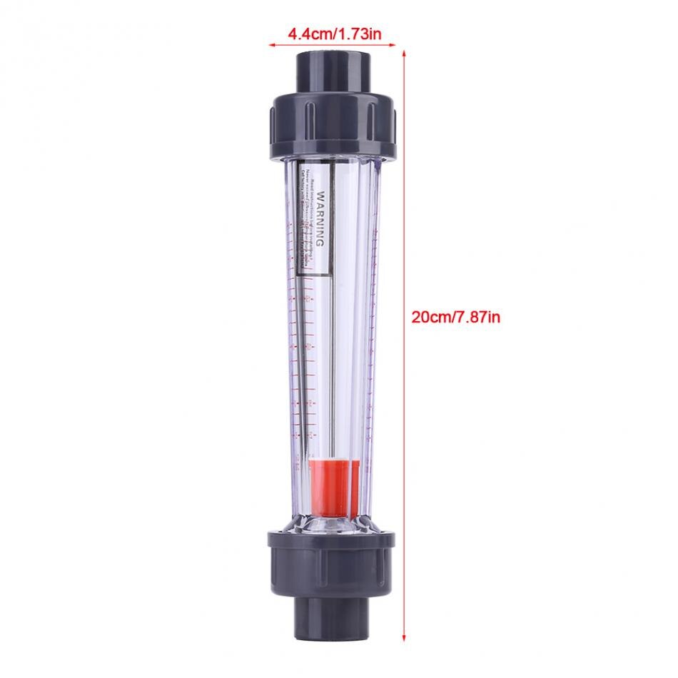 Plastic Tube Type 25-250L/H Instantaneous Water Flow Meter LZS-15 Water Flowmeter