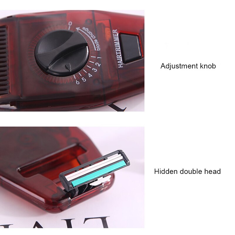 Manual Hair Trimmer Mini Hairdressing Comb Adjustable Thinning Hair Combs Multifunctional and Portable KG66