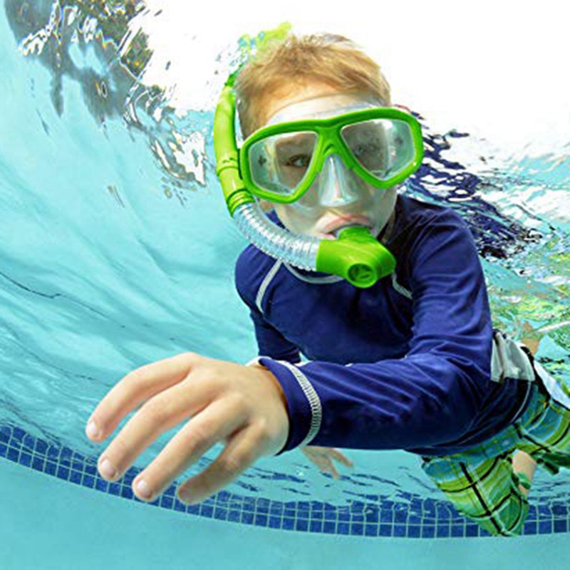 4 farver! børns snorkelbriller + sugerør undervands anti-dug dykkermaske маска для плавания