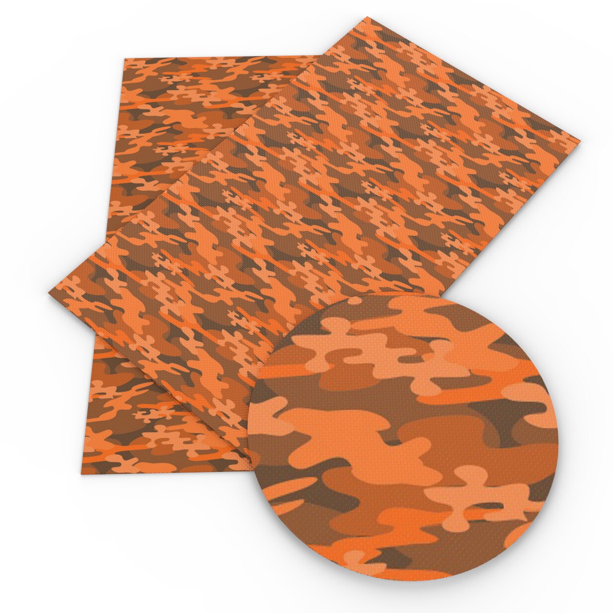 Tela de piel sintética con estampado de camuflaje y leopardo, hojas de cuero sintético para bricolaje, lazos hechos a mano, textil para el hogar, 20x33cm, 1Yc7708: 1092680001