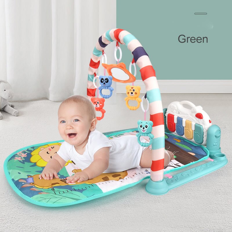 Hipac Baby Bed Bell Musical Pedal Piano High-Elastic Bracket 0-12 Months Baby Newborn Infant Toys for Kids for Children