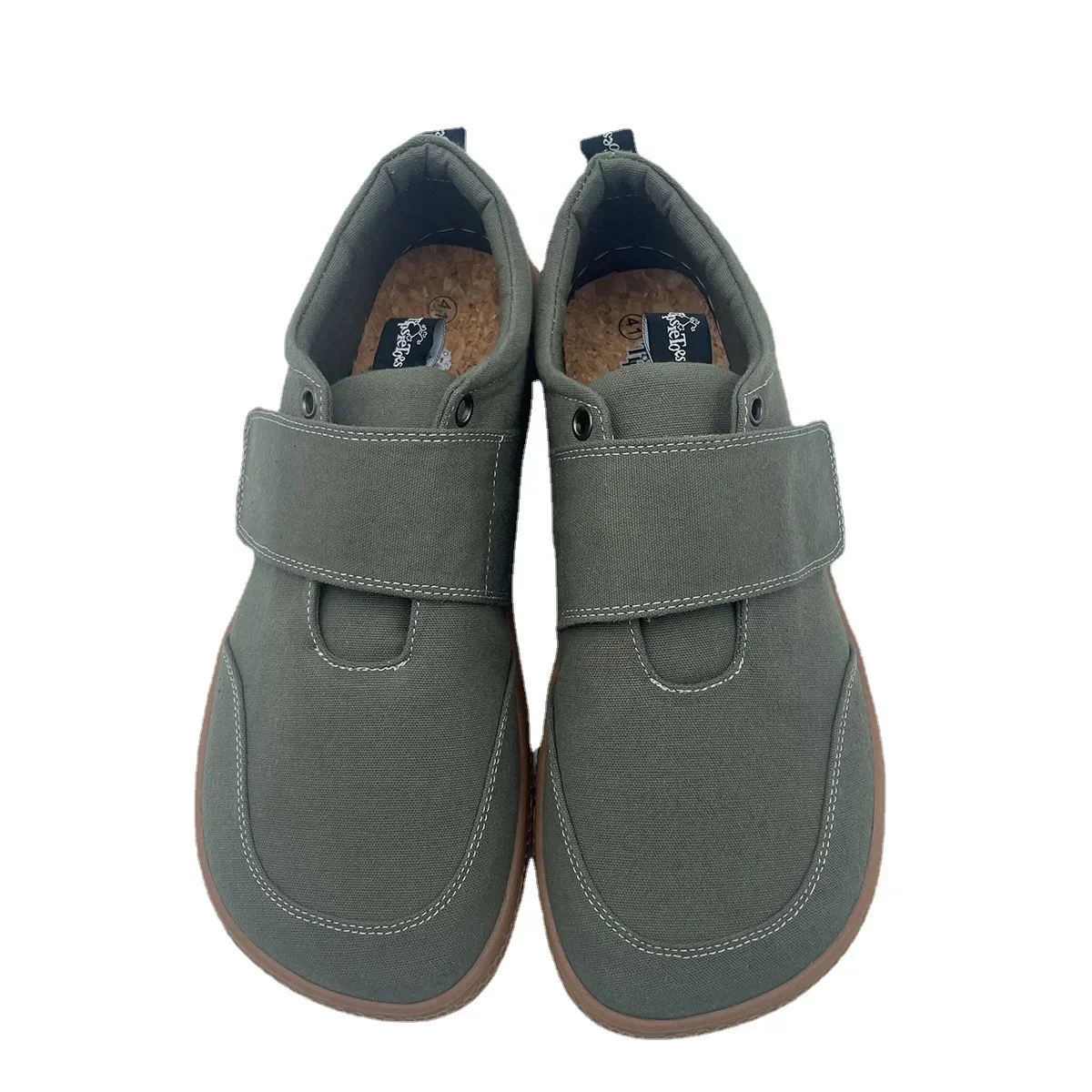 Tipsietoes 2025 Natuurlijk 100% Katoenen Canvas Barefoot Dames Met Platte Zachte Zero Sole Breder Teen Box Lichtgewicht Minimalistisch