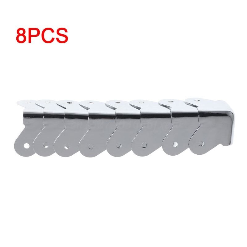 8Stck Lautsprecher Ecke Schutz Winkel Schrank Metall Musik Instrument Gitarre Verstärker Bühne Teile Zubehör