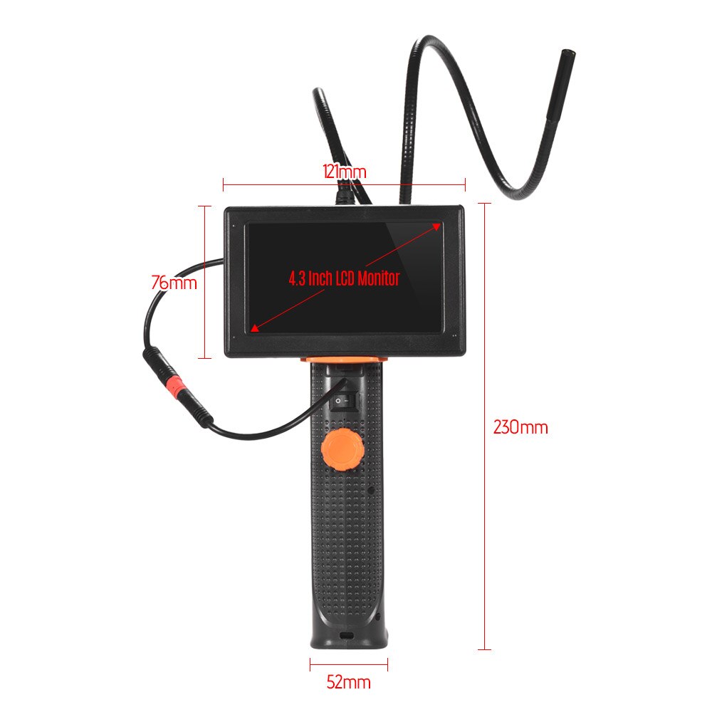 Digital LCD 4.3 Inch Screen Handheld Inspection Camera System Recording Endoscope Monitor Machine