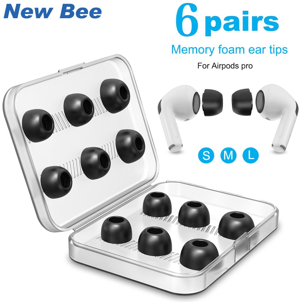 Memory Foam Ear Tips Voor Airpods Pro 6 Pairs Tips Vervanging Oordopjes Voor Apple Airpods Pro Oordopjes Met Doos