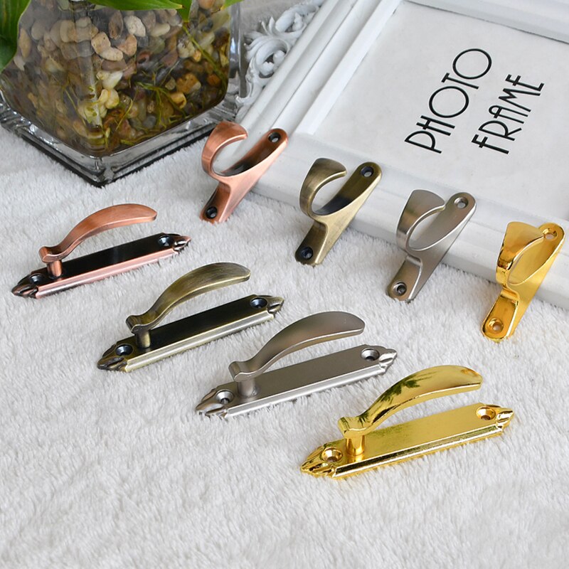 2 Stks/partij Zinklegering Gordijn Bandage Haken Badkamer Muur Haak Thuis Opslag Haak Gordijnen Decoratieve Accessoires Hardware Levert