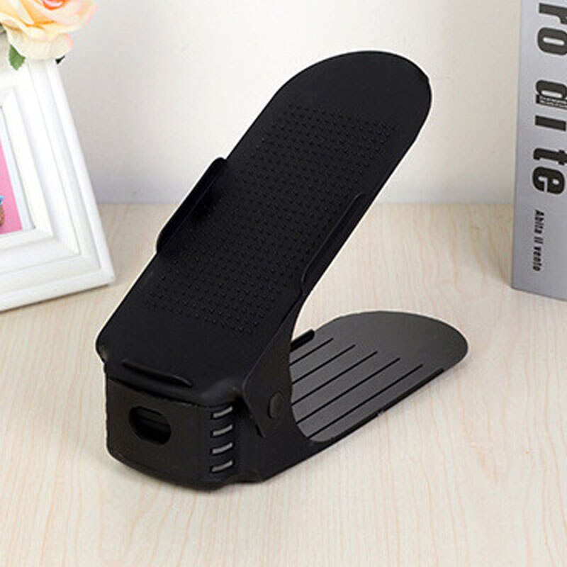 10pcs Adjustable Shoe Rack Shoe Organizer Support Saving Cabinet Closet Shoe Stand Shoes Storage Rack Shoe Box