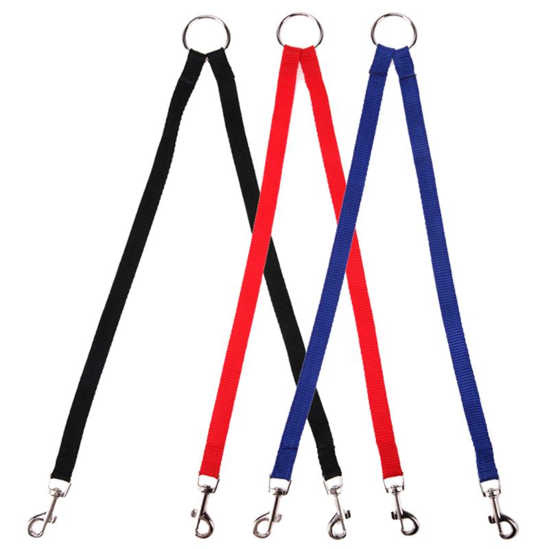 Correa para pasear perros, correa doble de nailon para dos mascotas y perros, acoplador de 2 vías, collar para caminar, correa para perros y gatos