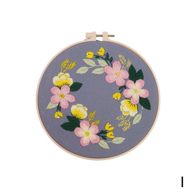 Stickerei Bausatz Band DIY Blumen Pflanzen aufbringen Kreuz Stich schlagen Nadel Bausatz Stickerei Bausatz Kreuz Stich Hand stickerei tasche: I