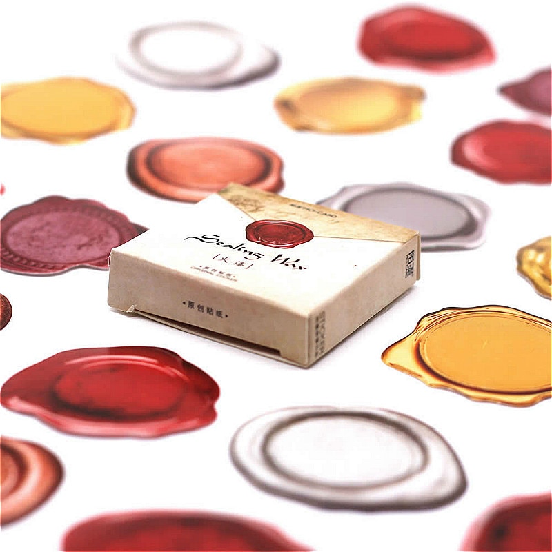 1PCS Shine Seal of Seal Washi Tape Basic Color Paper Washi Tape Adhesive Tape Scrapbooking Sticker Label Masking Tape