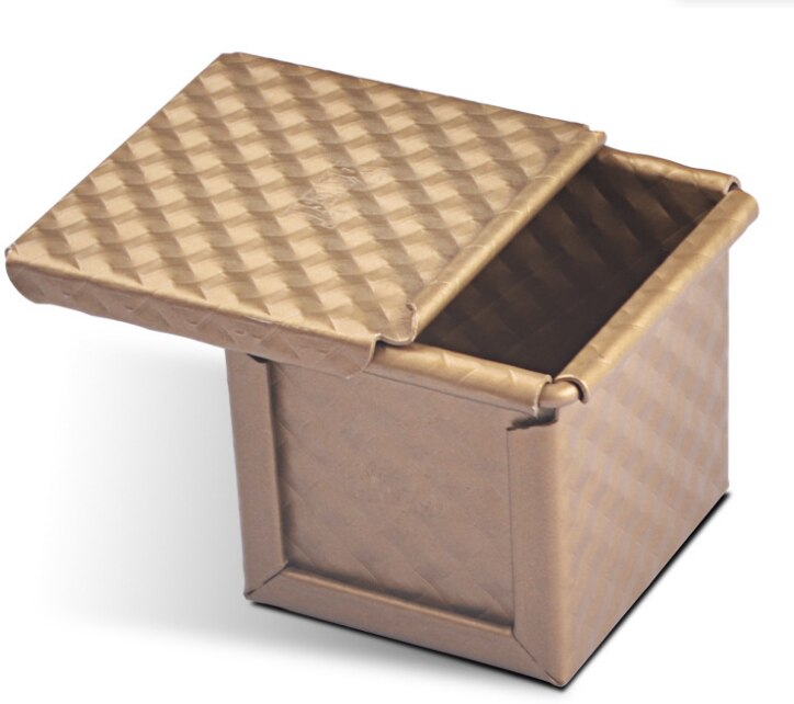 4 stuks/partij 6cm 10cm antiaanbak bakvorm mini vierkante kubieke toastvorm met deksel broodvorm met deksel