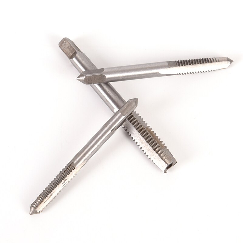 5Pcs/set Hand Tap Thread Metric Plugs Taps Set Straight Flute 3-8mm Hand Thread Metric Plug Silver M3 M4 M5 M6 M8