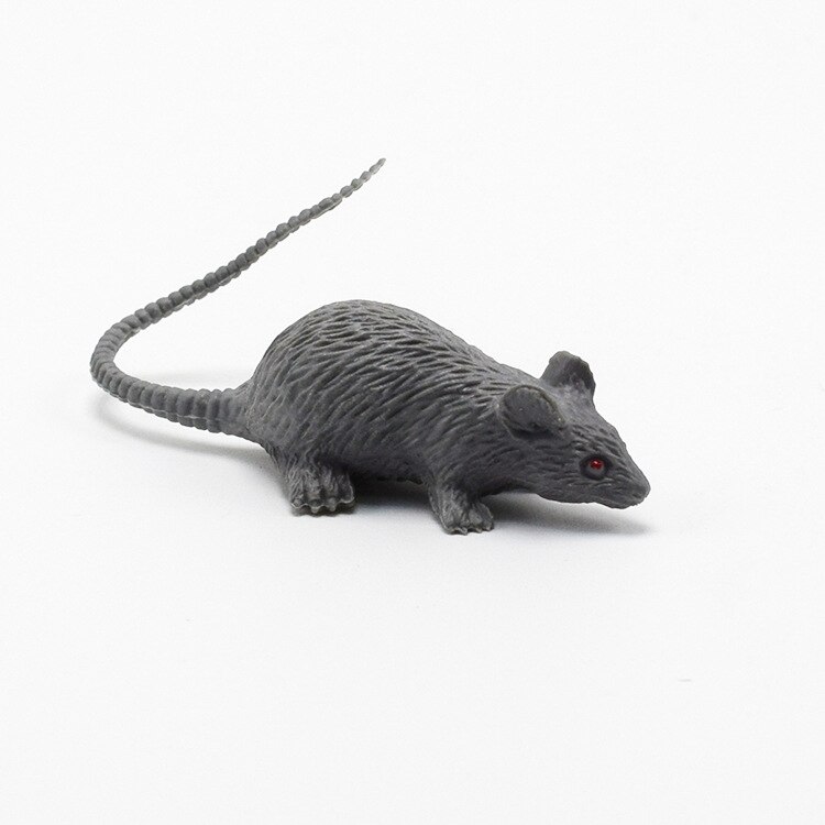 strange simulation Mini Mouse cub model prank Horror Scary toy Halloween toy Mini Mouse cub model prank Horror Scary toy: Gray