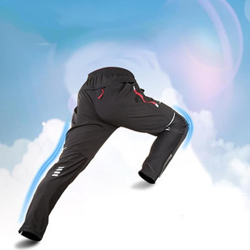 Cykeludstyr bukser mountainbike tights cykelbukser hurtigtørrende åndbare lange bukser til mænd sorte plus størrelse xl -3xl