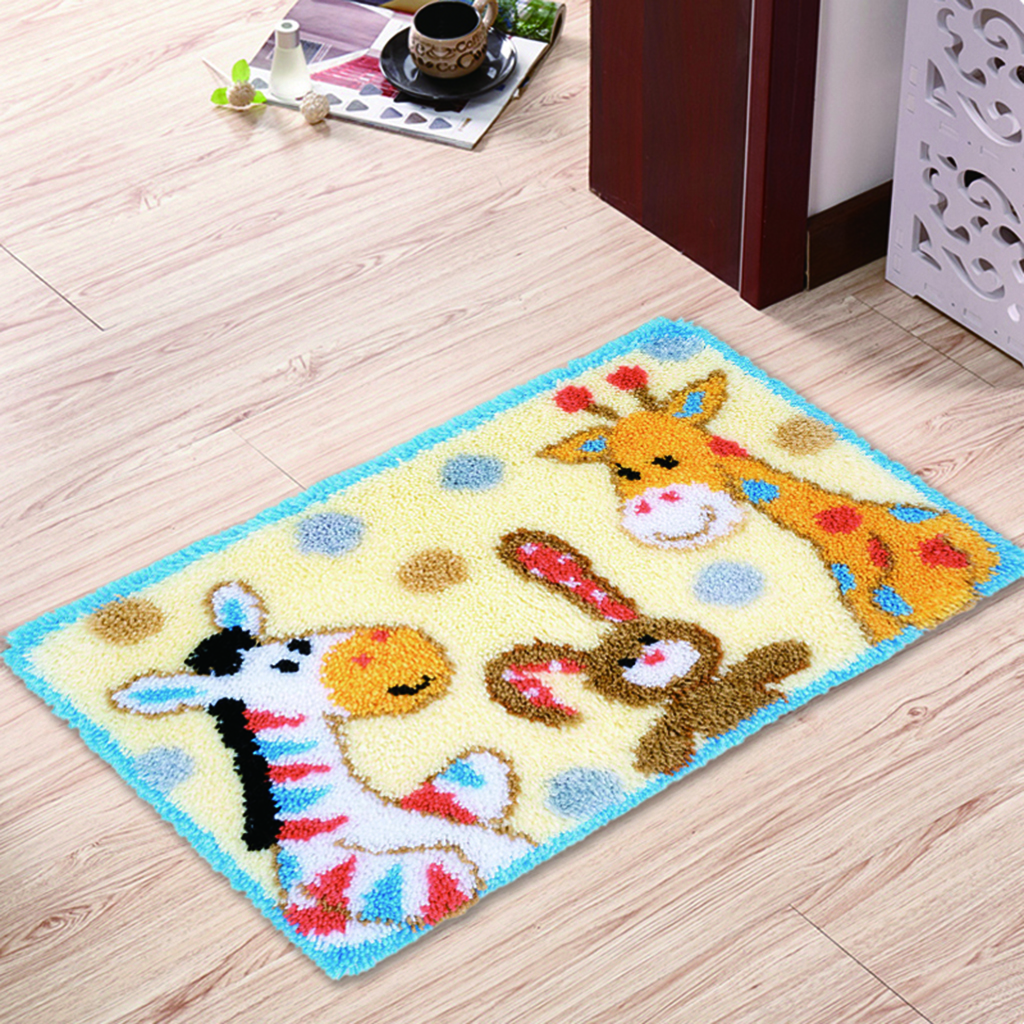 DIY Latch Hook Kit Rug Making Crafts for Kids/Adults 20 inch X 31 inch