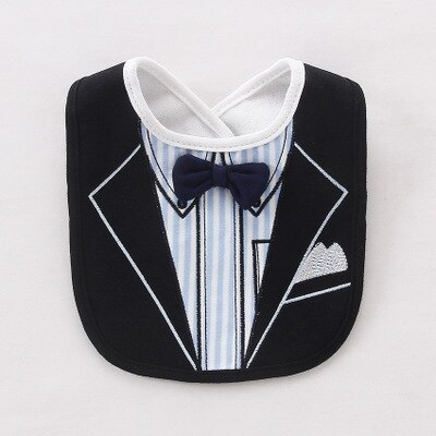 Baby Bibs Waterproof Wet Wipes Removable Babys Tuxedo Kids Dinner Feeding Bib Saliva Towel Tie Gentleman Child Red Bow Feeding: model-6