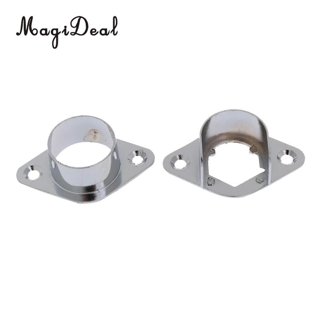 4x Recess Bracket Curtain Rail Support Curtain Pole Bracket Wall Mount 25mm